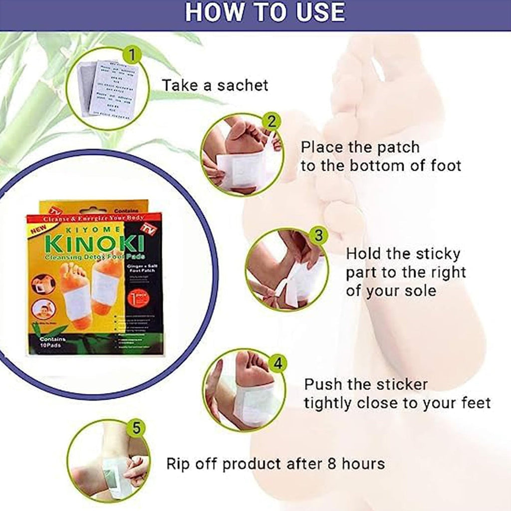 Kinoki Cleaning Detox Foot Pad - 10Pads