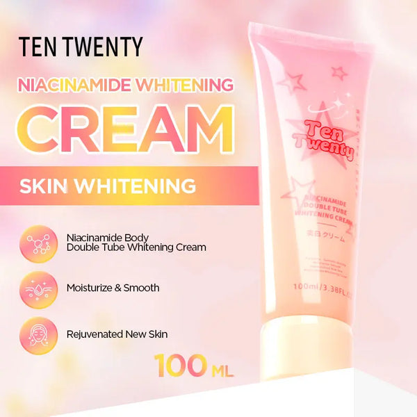 TEN TWENTY 2IN1 Double Tube Niacinamide Whitening Cream