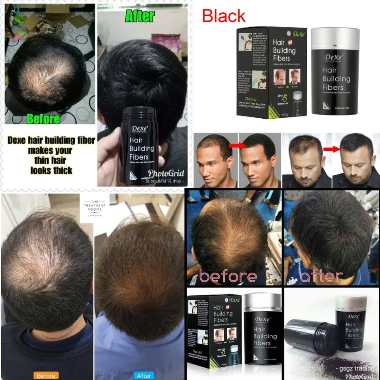 Dexe Hair Building Building Fibers