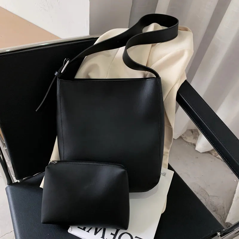 2 IN 1 Retro Bucket Bag