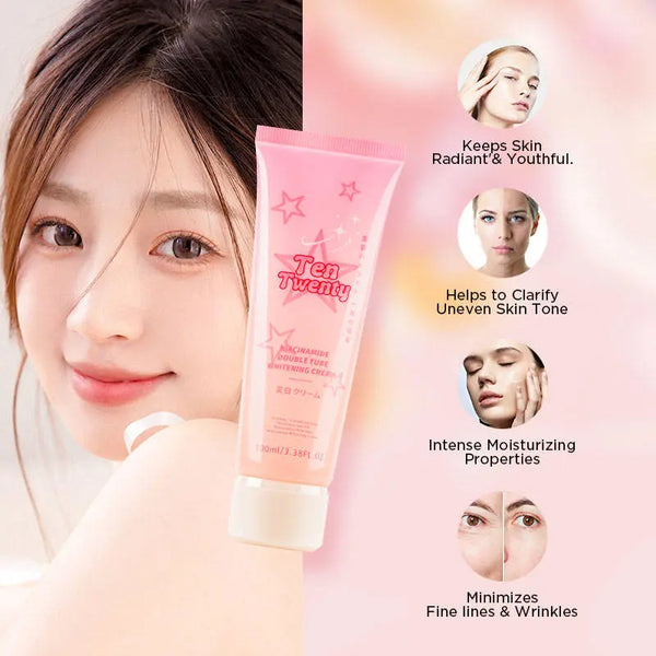 TEN TWENTY 2IN1 Double Tube Niacinamide Whitening Cream