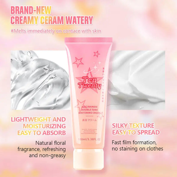 TEN TWENTY 2IN1 Double Tube Niacinamide Whitening Cream