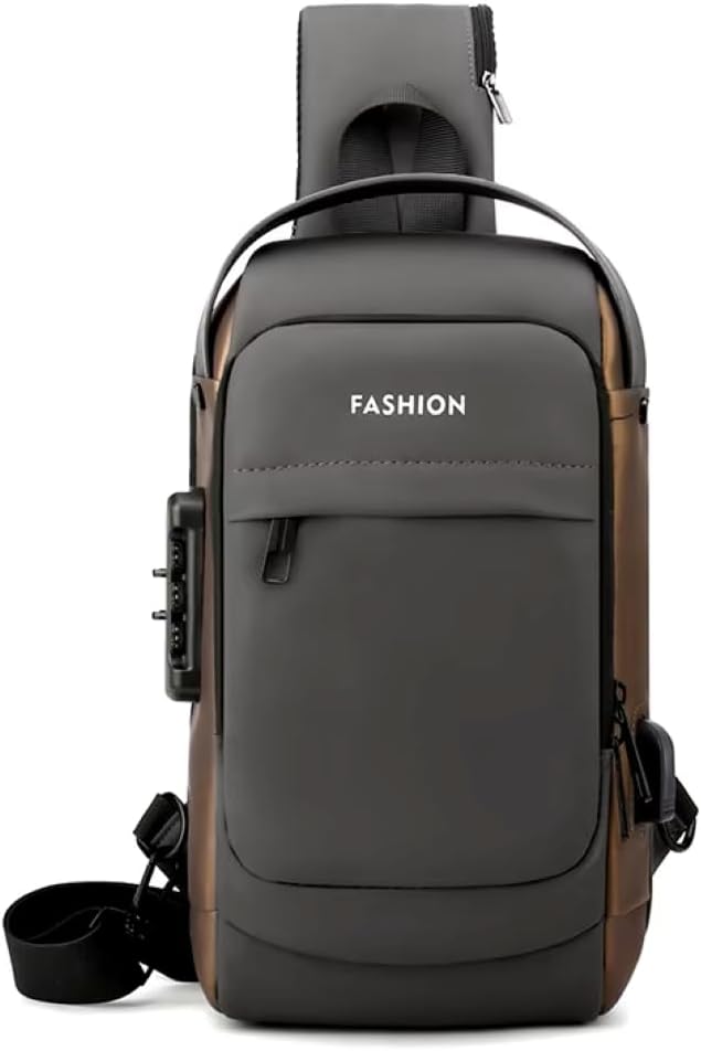 Anti-theft Waterproof Chest Bag with USB Charging Port