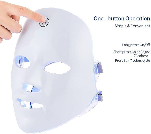 7 Color LED Face Light Therapy Mask