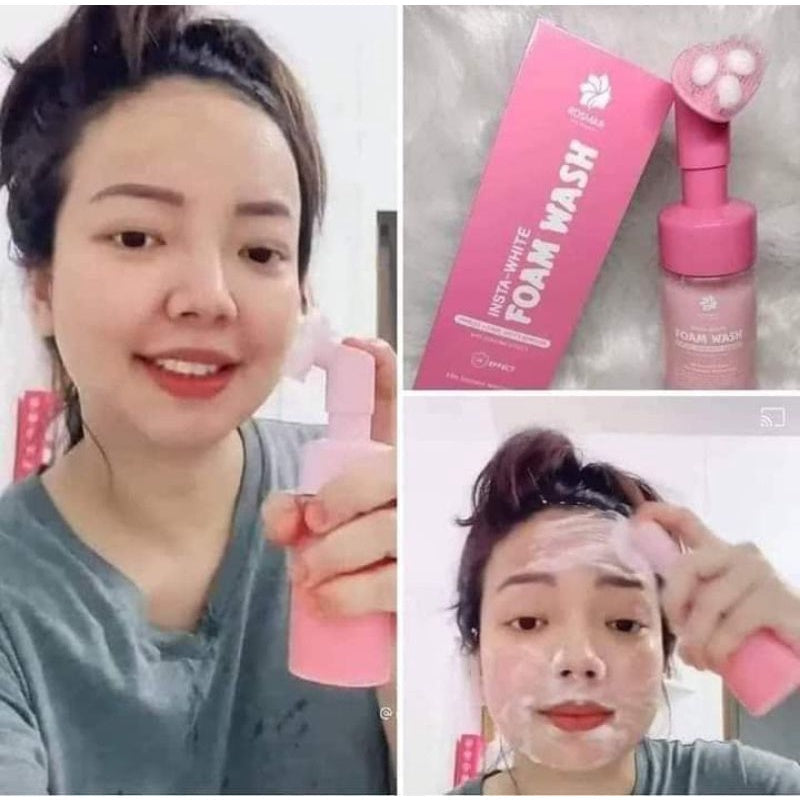 ROSMAR INSTA - WHITE FOAM WASH 10X WHITENING WITH COOLING EFFECT | FACIAL WASH