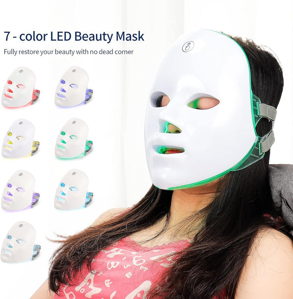 7 Color LED Face Light Therapy Mask