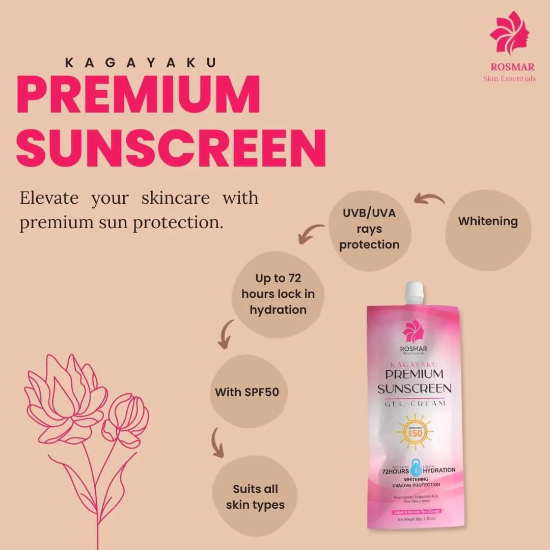 ROSMAR Premium Sunscreen Gel Cream (SPF50) 50g