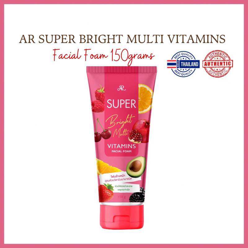AR Super Bright Multi Vitamins Facial Foam 150g (Made in Thailand)