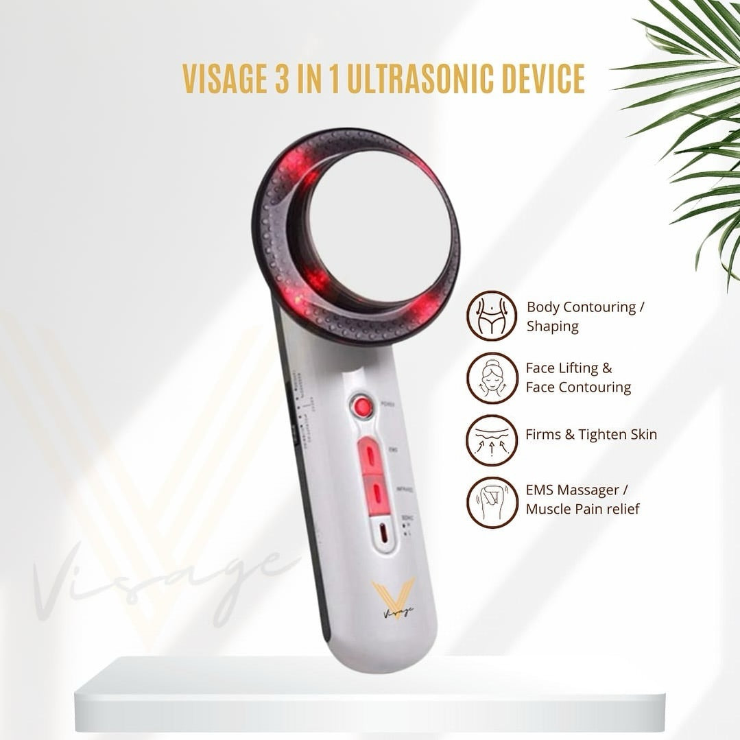 Visage 3 in 1 Body Slimming Machine Lipo Cavitation Fat Burner Anti Cellulite Body Massager