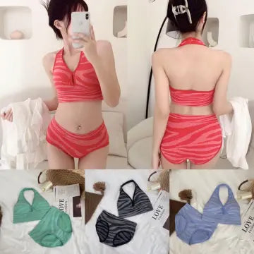 Women's Halter Neck Backless Bra & Panty Set