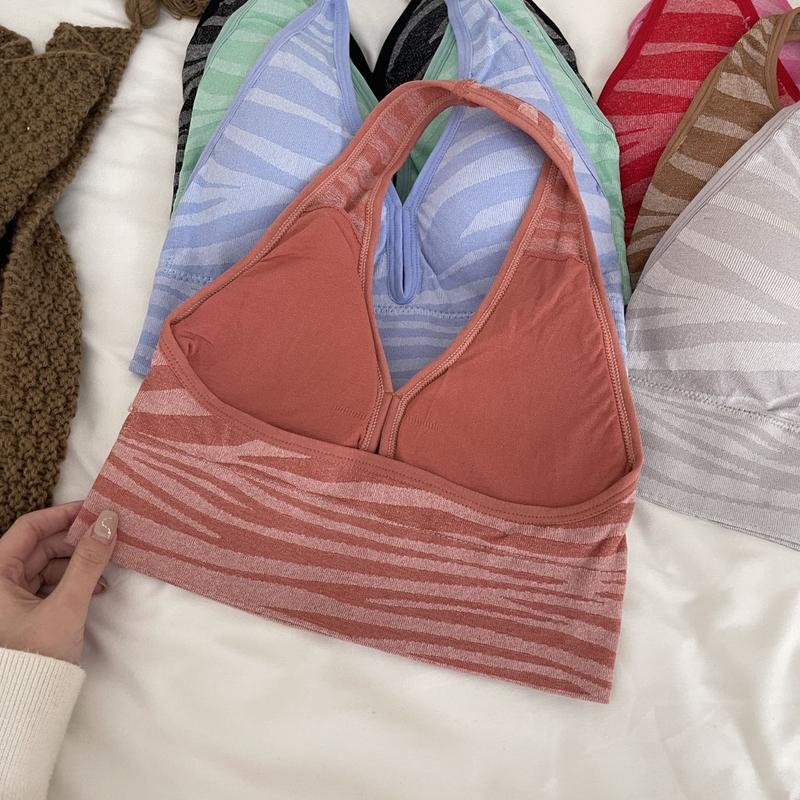 Women's Halter Neck Backless Bra & Panty Set