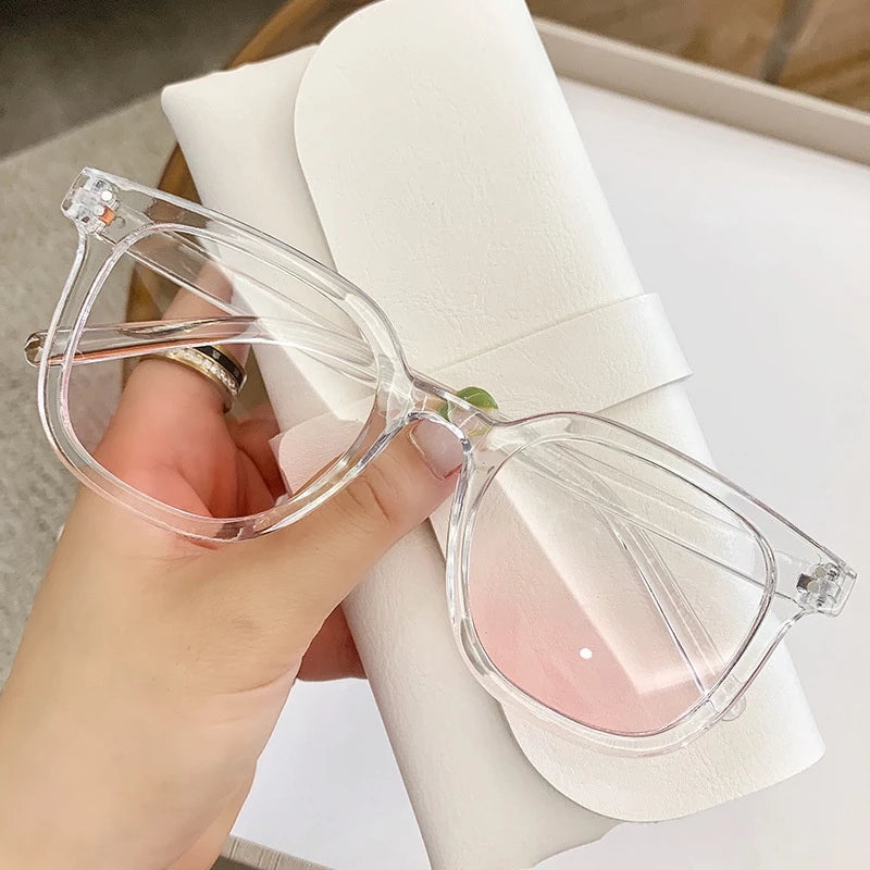 New Blush Gradient Glasses for Women's Plain Fashion
