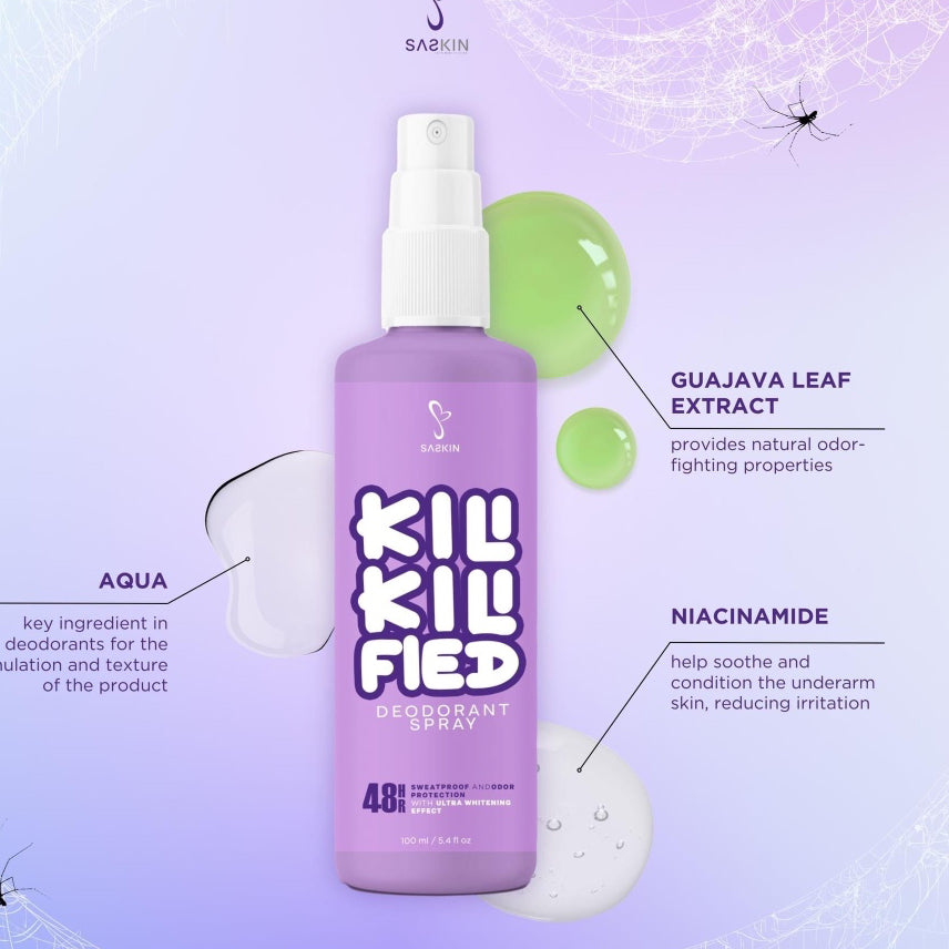 SASKIN KILI KILI FIED DEODORANT SPRAY 60ML