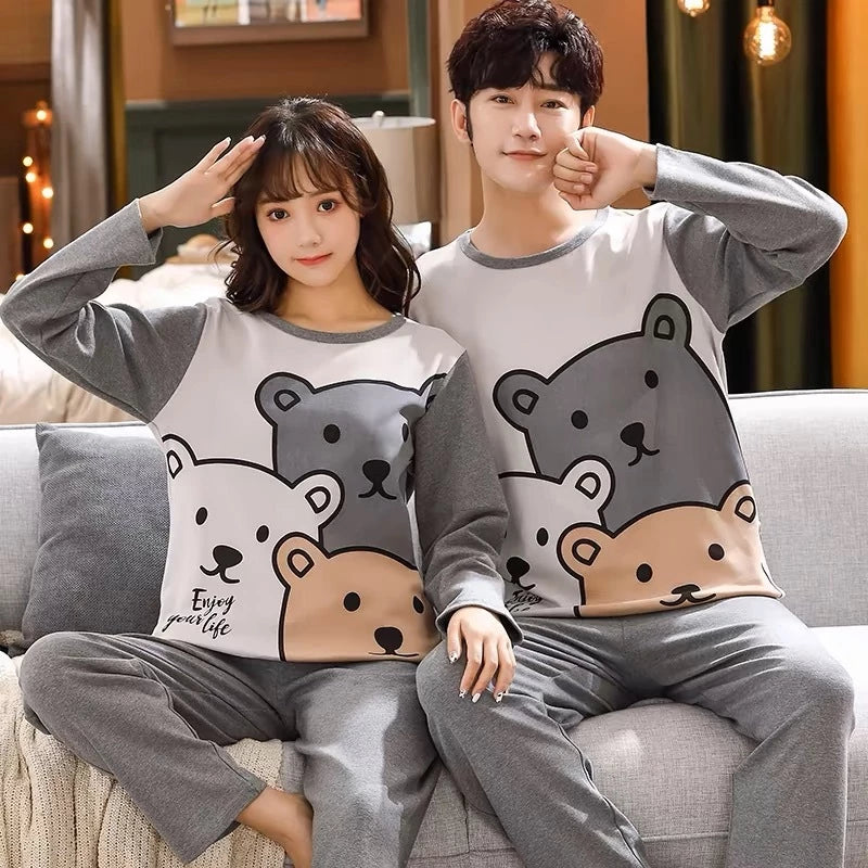 Couple Terno Long Sleeve Pajama