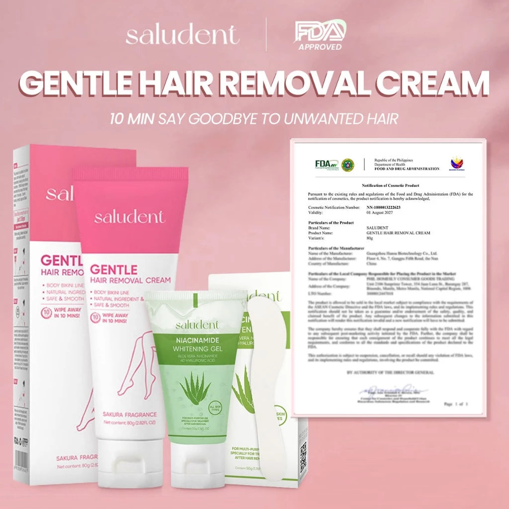 SALUDENT Hair Removal Cream Bundle