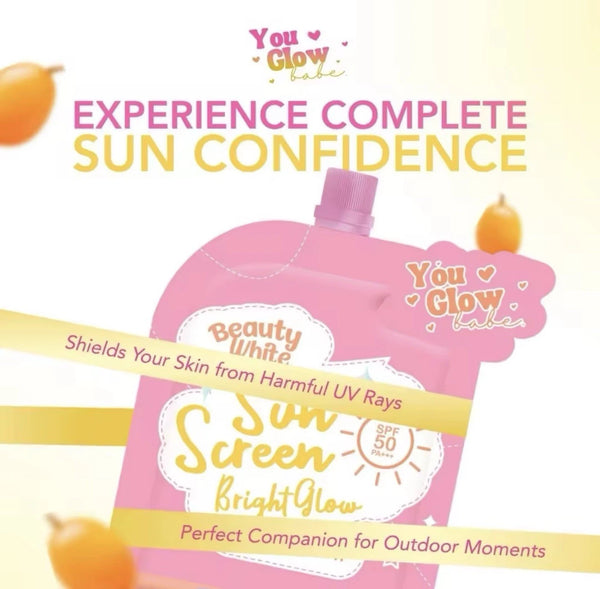 YOU GLOW BABE Beauty White Sunscreen Bright Glow SPF50 PA+++