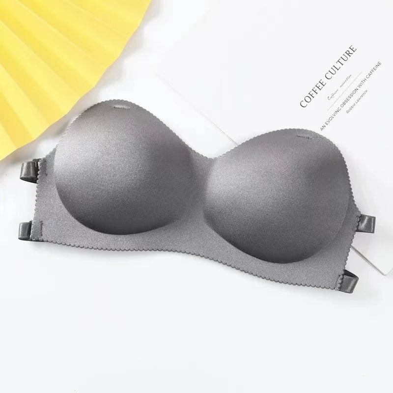 Seamless Strapless Push Up Backless Bra