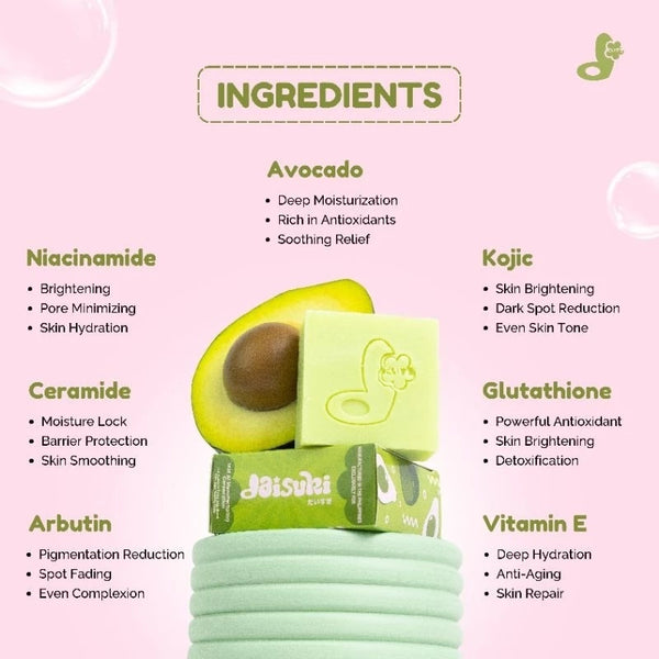 Daisuki Skin | Avojie Soap | Avocado+Kojic Soap | Whitening Soap