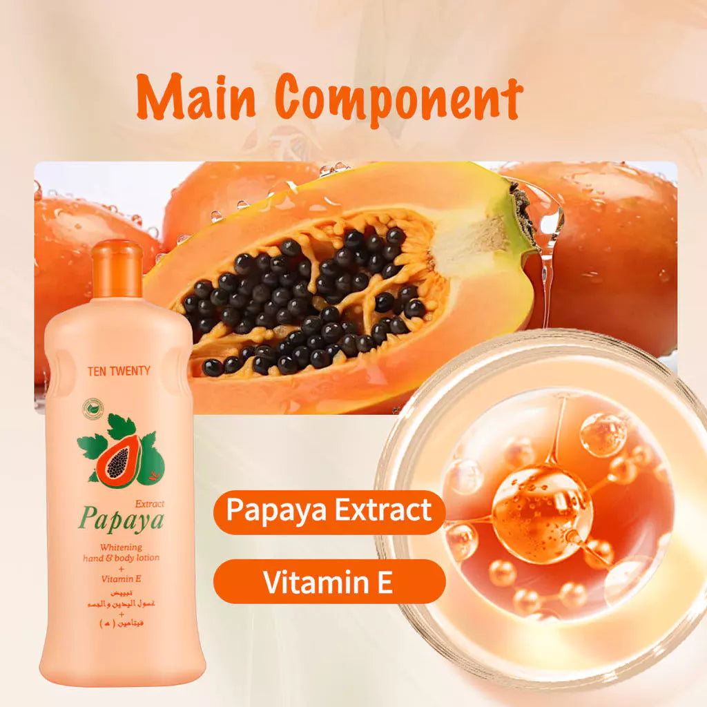TEN TWENTY Papaya Whitening Body Lotion + Vitamin E