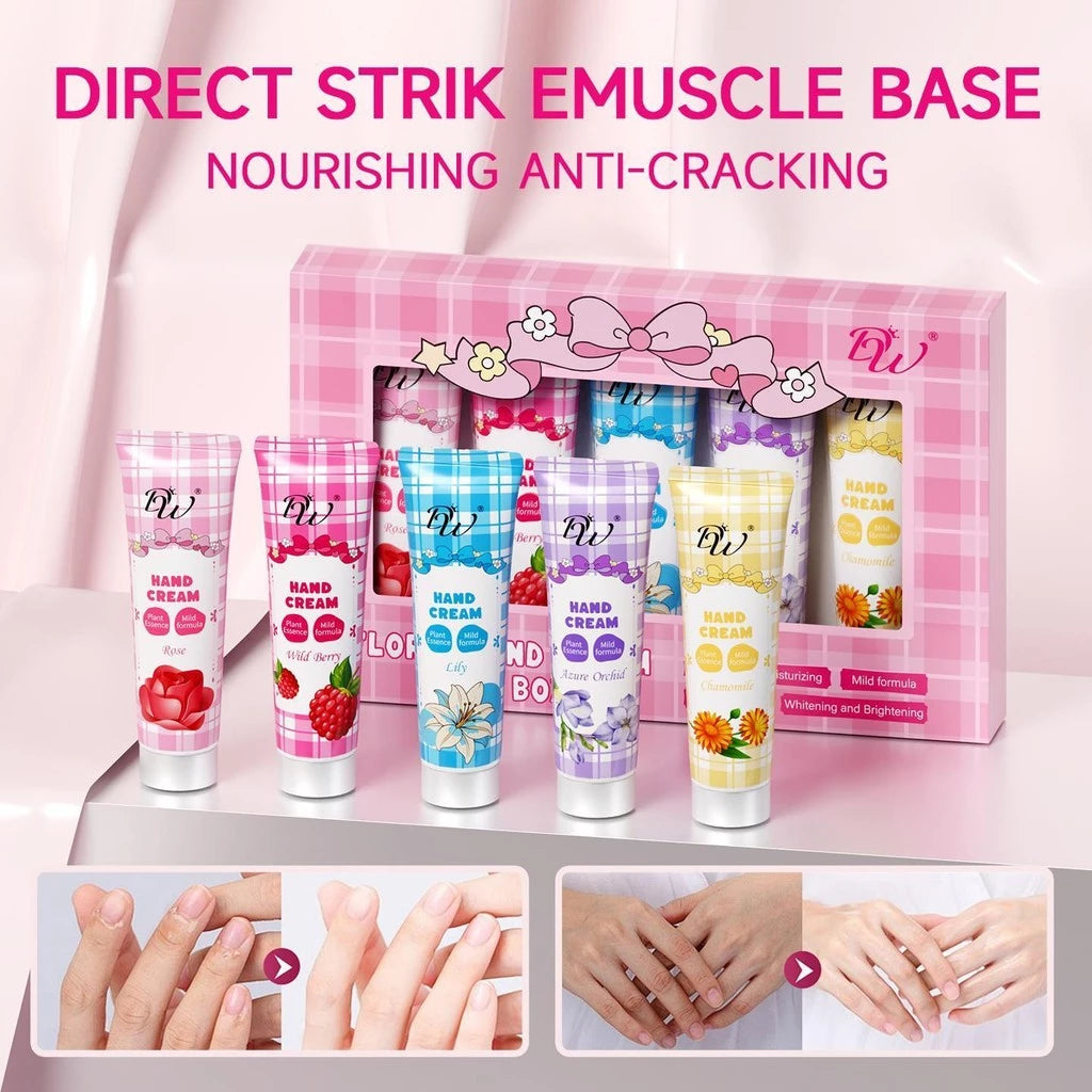 DW 5in1 Floral Moisturizing Hand Cream Set