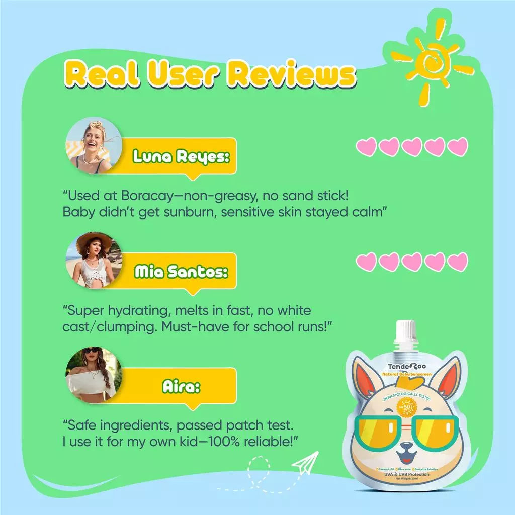 Tenderoo Natural Baby Sunscreen SPF50+PA+++ 50ml