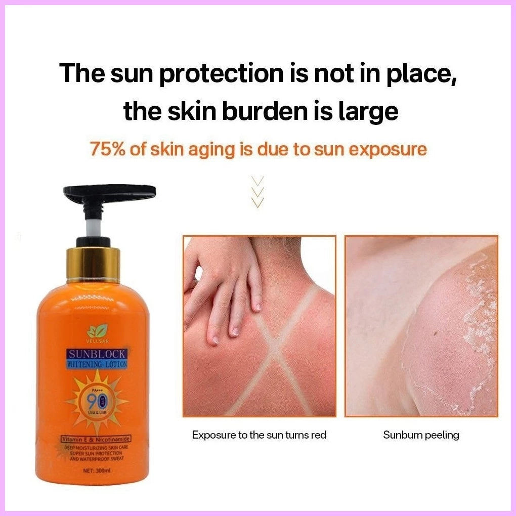 VELLSAR Sunblock Whitening Lotion with SPF 90