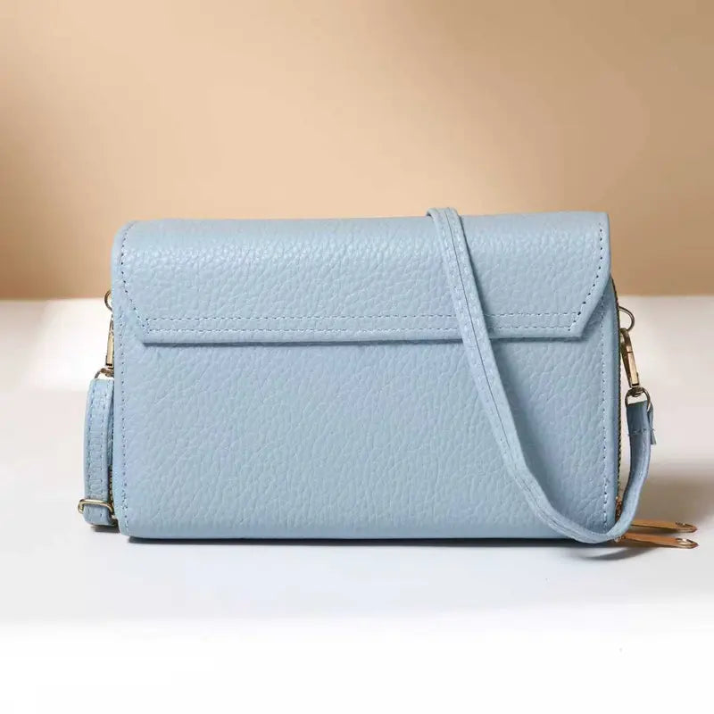 2-IN-1 Double Zipper Long Wallet Bag with Coin Purse