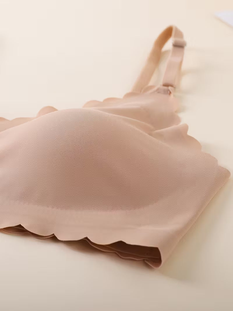 Scallop Trim Wireless Bra
