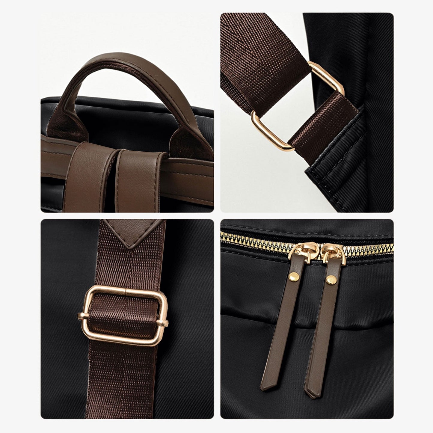 Vintage-Inspired Waterproof Oxford Backpack