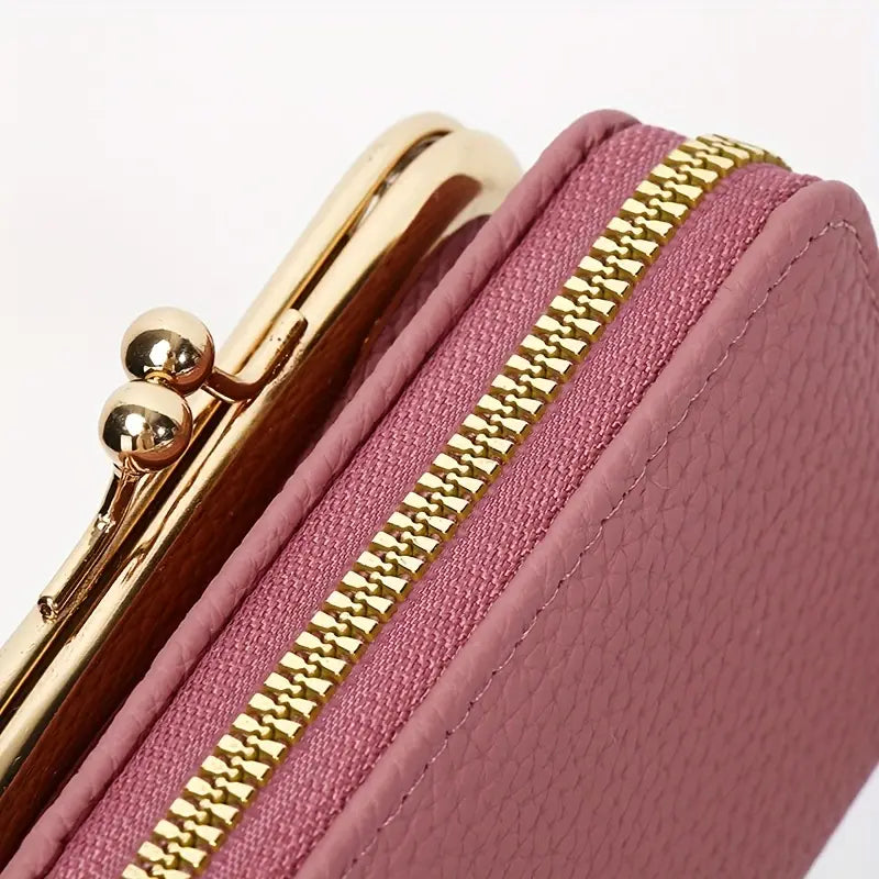 Women's Elegant Card Holder Wallet with Detachable Coin Purse