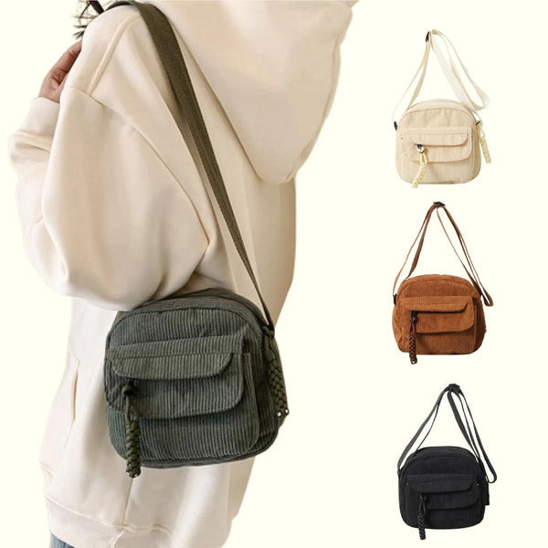 Corduroy Crossbody Bag