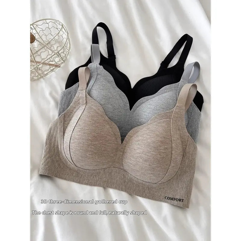 Seamless Push Up Anti-Sagging Bra – Wire-Free Comfort & Natural Lift