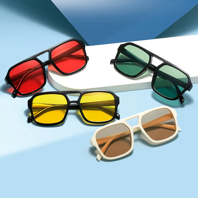Retro Double Beam Sunglasses