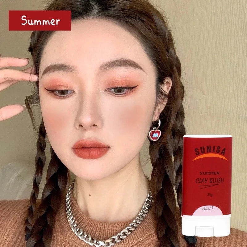 Sunisa Clay Blush with Long Lasting Natural Color 30g