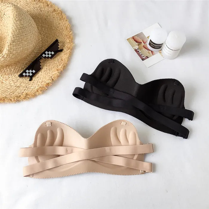 Seamless Strapless Push Up Backless Bra