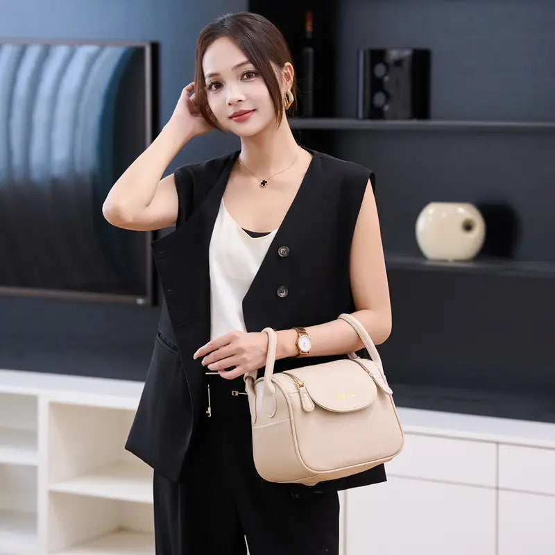 High-end Korean Leather Classy Shoulder Crossbody Bag