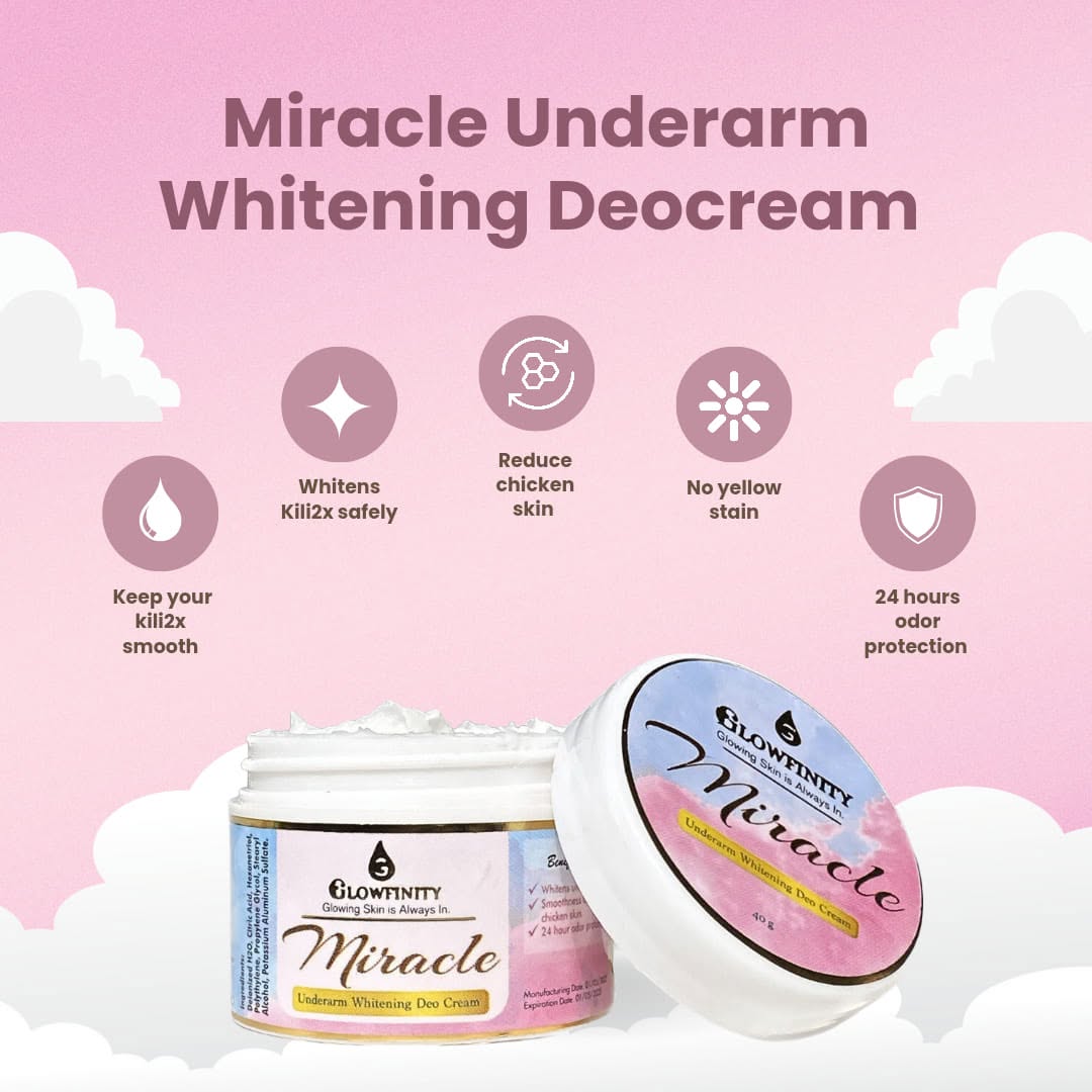 Glowfinity Miracle Underarm Whitening Deo Cream 40g