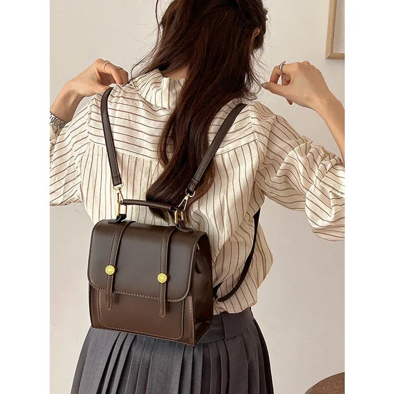 Convertible British Retro Backpack