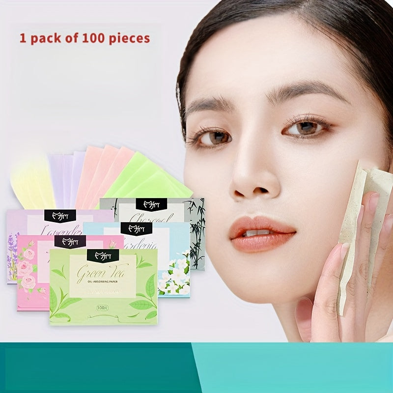 100 Sheets/Pack of High-Efficiency Oil Blotting Paper