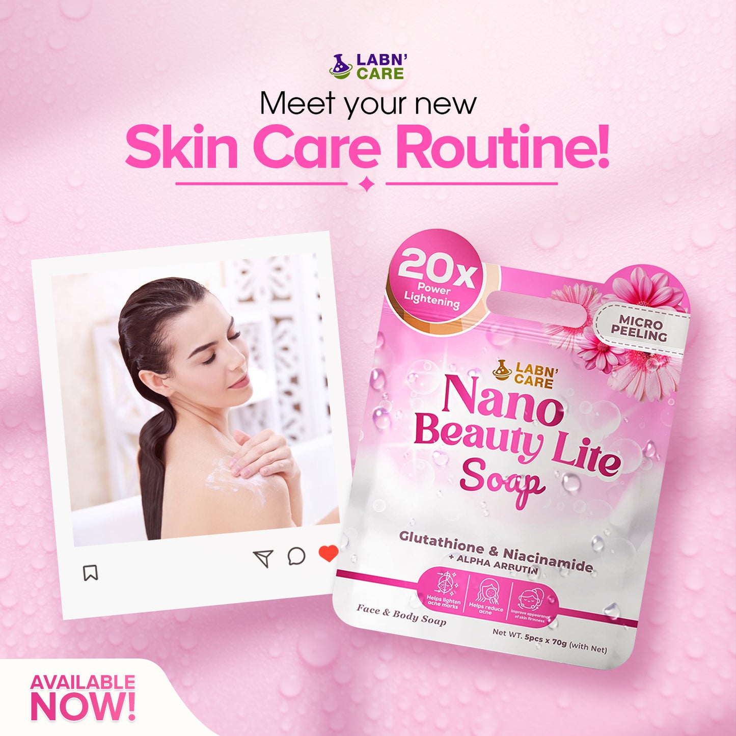LABN'CARE Nano Beauty Lite Soap (5 bars/pack)