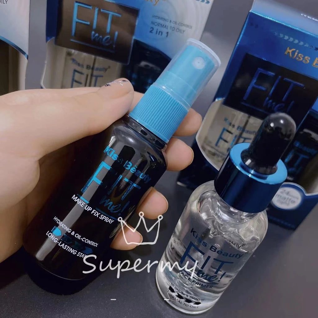 Flawless Look That Lasts All Day – KISS BEAUTY Primer & Fix Spray Set ✨