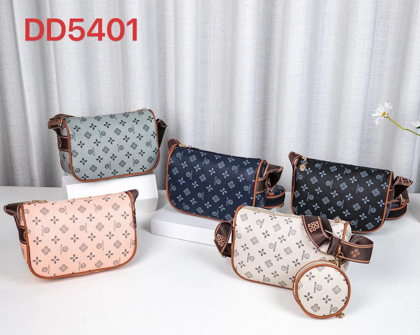 2-IN-1 Mini Monogram Pattern Bag with Coin Purse