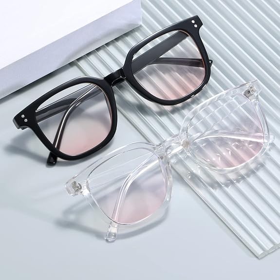 New Blush Gradient Glasses for Women's Plain Fashion