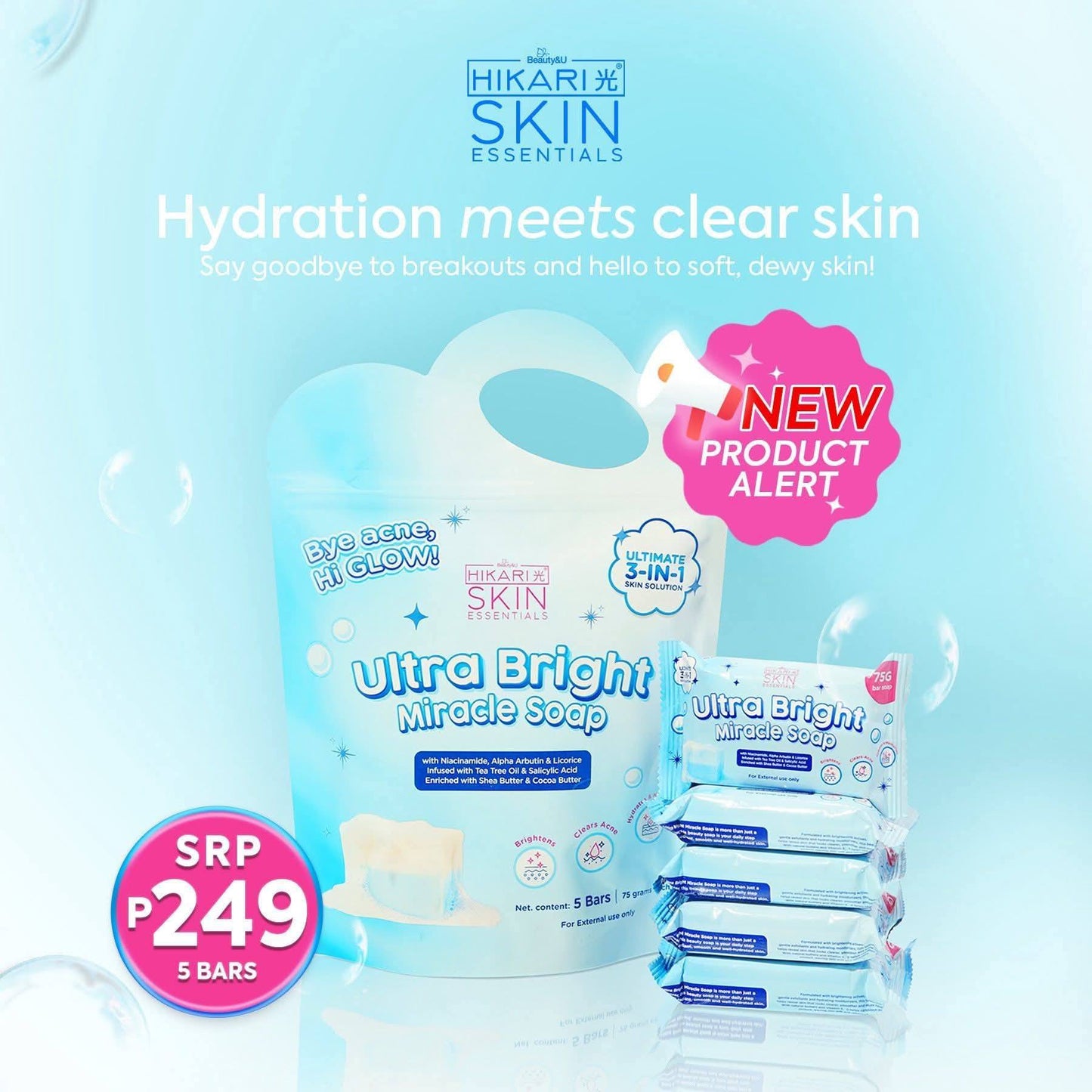 Hikari Skin Essentials: Ultra Bright Miracle Soap