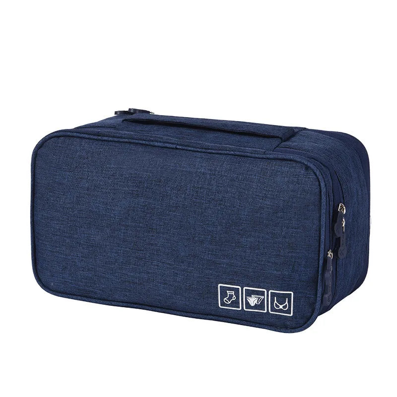 Multi-Compartment Undergarment Travel Organizer Bag