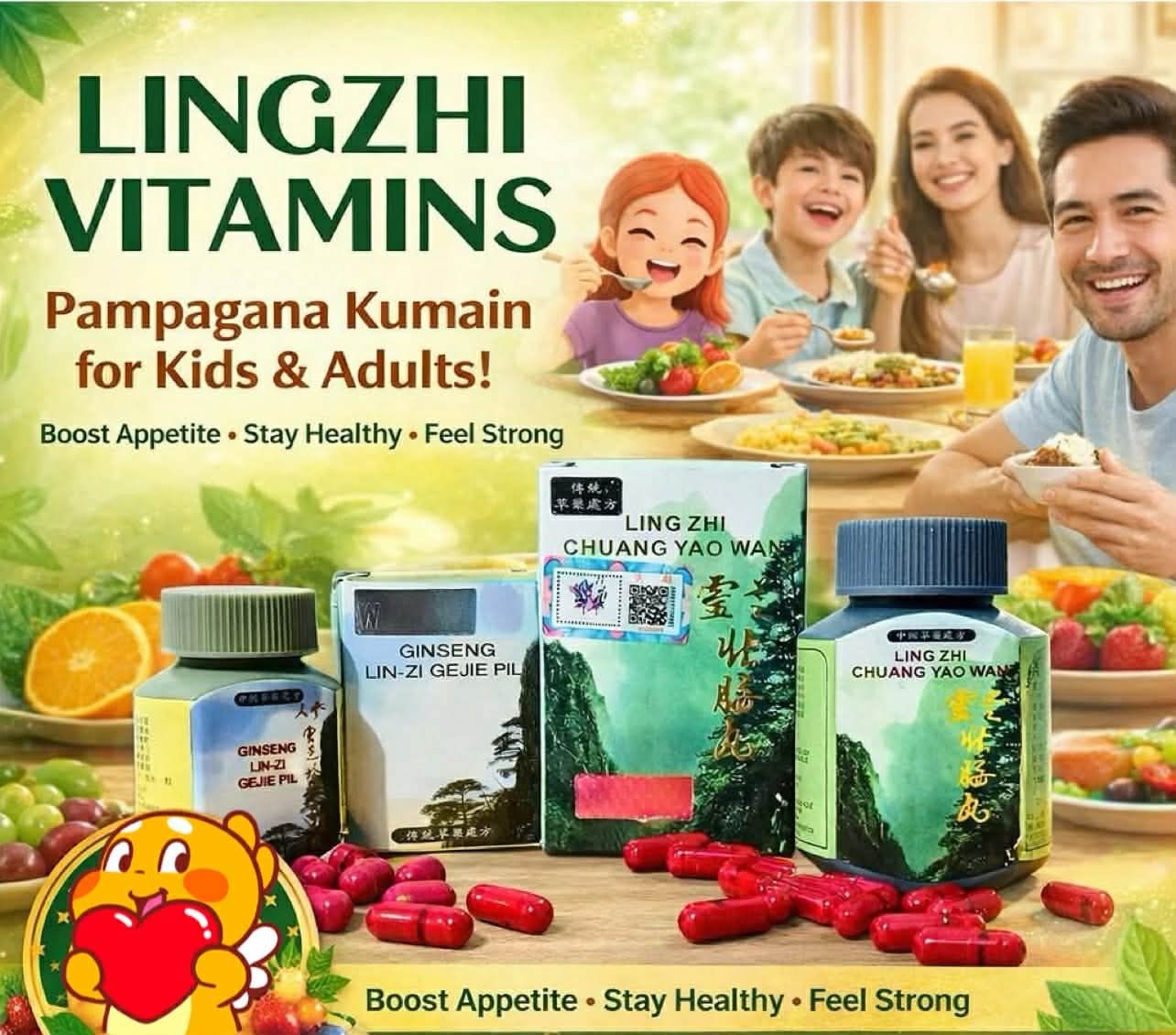 Lingzhi Vitamins for Kids and Adult