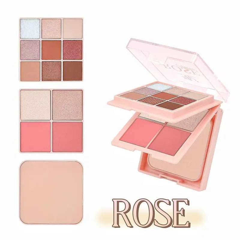 DW 3 Layers Eyeshadow, Face Powder & Blusher Set