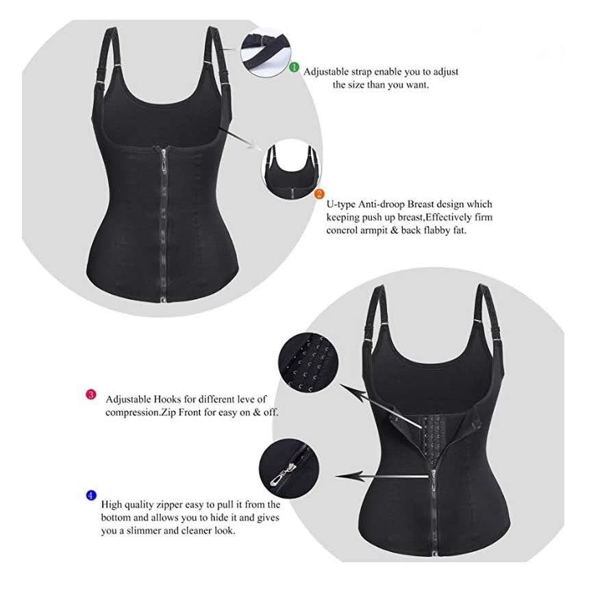 Women's Body Shaper Waist Trainer Corset Vest