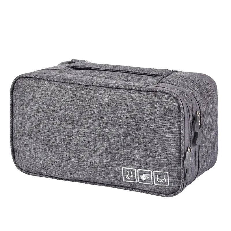 Multi-Compartment Undergarment Travel Organizer Bag