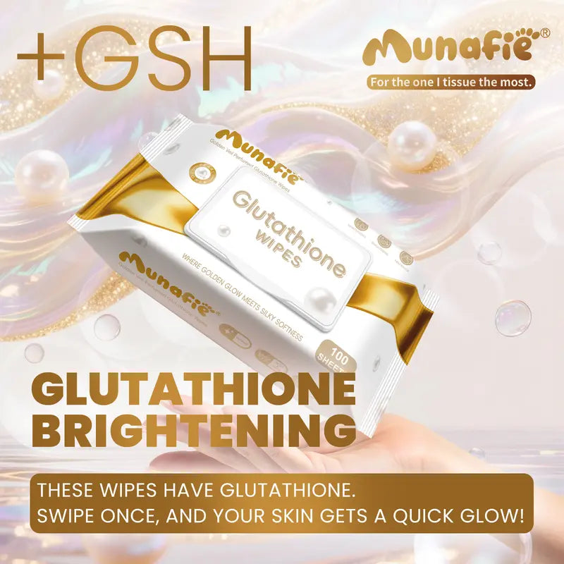 MUNFIE Refreshing Fragrance Wet Wipes with Glutathione & Aloe Vera